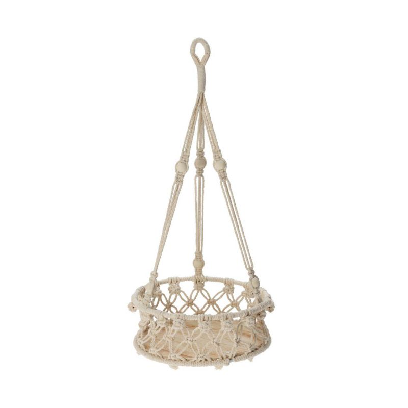 Kwietnik Wiszący ProGarden Sznurowy Kremowy 25x60 cm 1 szt.