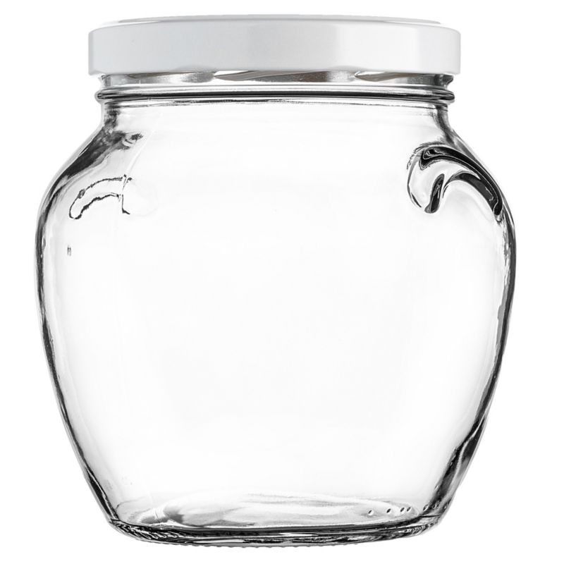 Słoiki KADAX na przetwory Sassa 1700ml 4 szt. 110mm + wieczka białe 4 szt.