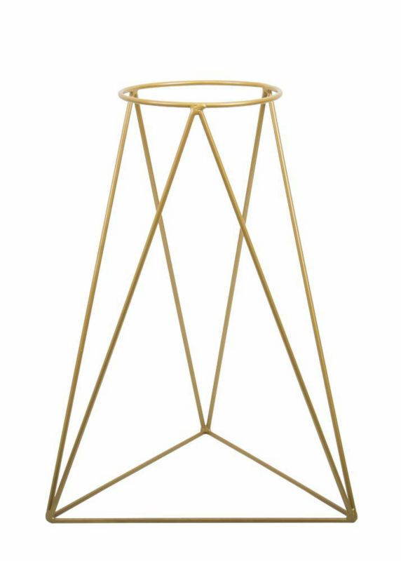 Kwietnik stojący Aurora HowHomely Metalowy Złoty 50x45x90 cm 1 szt.