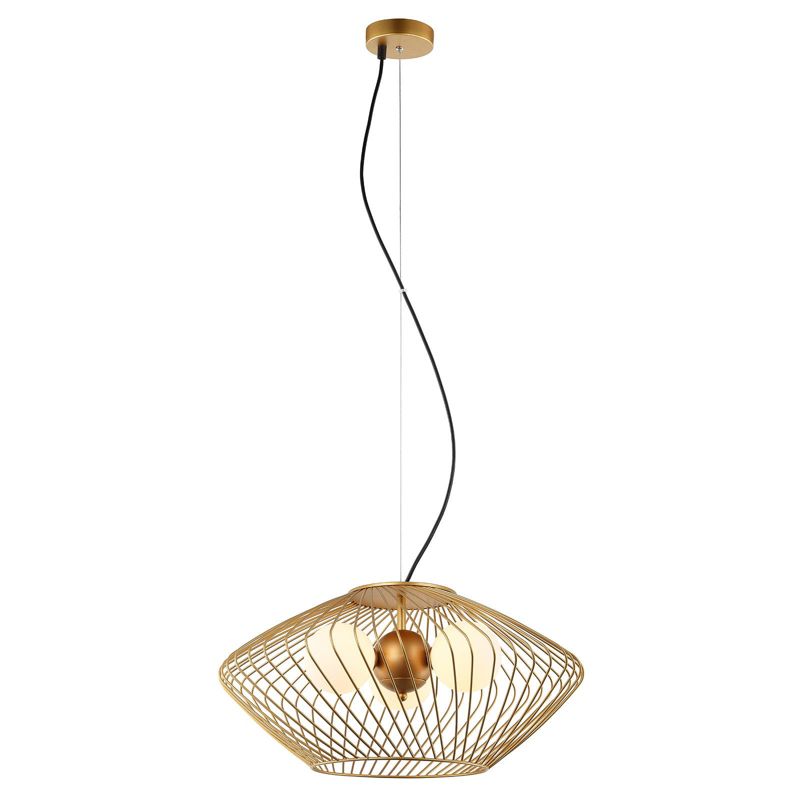 Żyrandol Italux Zeno 9554 złoto-biały nowoczesny 3xG9 x 25W 1 szt.