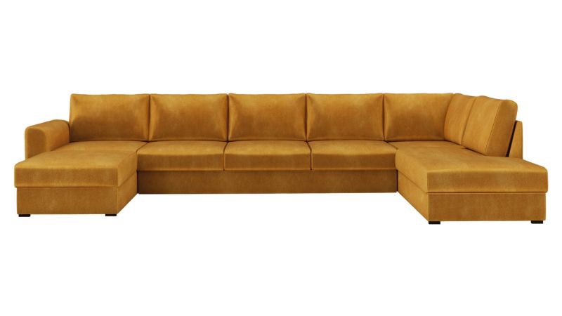 Narożnik z funkcją spania MIRJAN 24 Wilma Large prawy miodowy 1 szt.