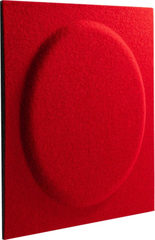 Panel dekoracyjny Decosa 30 x 30 cm filcowy koło kwadrat malinowy