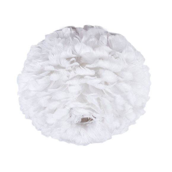 Lampa wisząca Abigali Feather biała wym: 24 x 45 x 45 cm 1xE27 x 60W 1 szt.