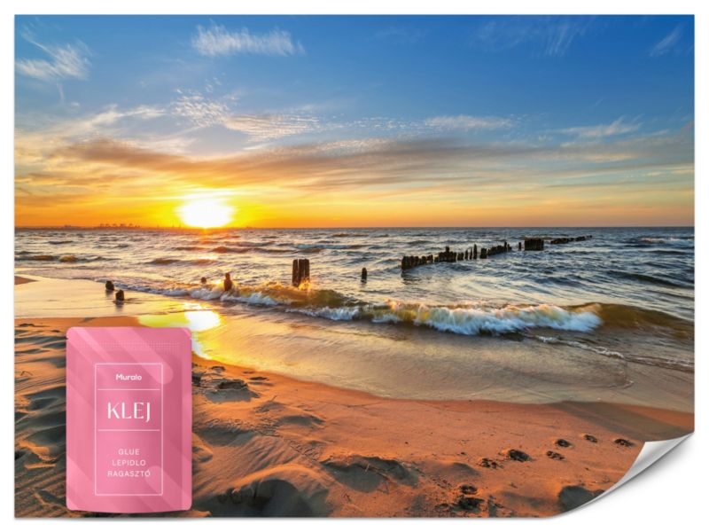 Fototapeta Muralo Zachód Słońca Nad Morzem 250x175 cm 1szt.