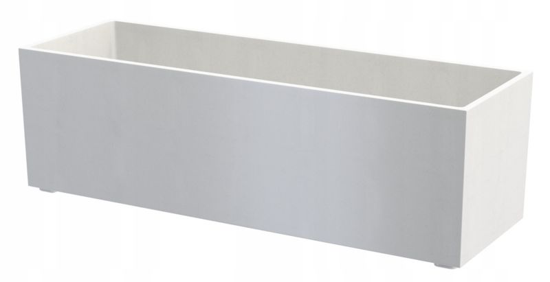 Donica Ogrodowa Granitan Biała Duży Kwietnik Ogrodowy 1 szt.