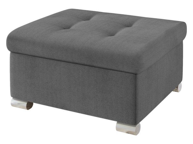 Pufa MIRJAN 24 Niko Mała plusz stalowy szary 1 szt.