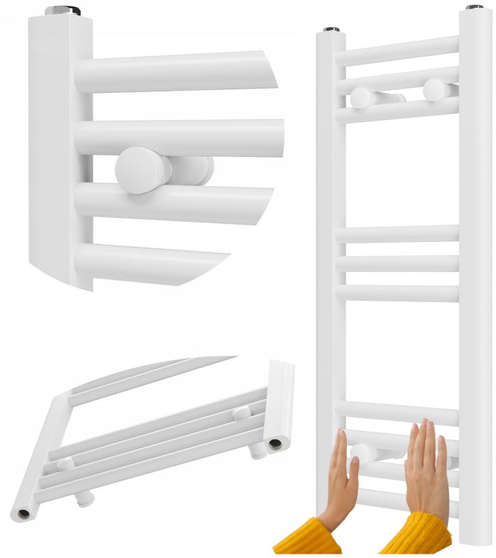 Grzejnik Łazienkowy Granitan Breno 30/70cm Biały Kaloryfer Drabinkowy 1kpl.