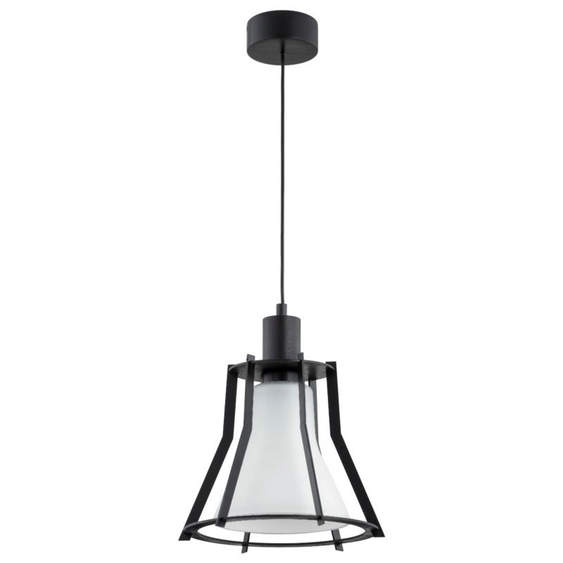 Lampa wisząca Alfa Pomax 3645 czarno-biała nowoczesna 1xE27 x 15W 1 szt.