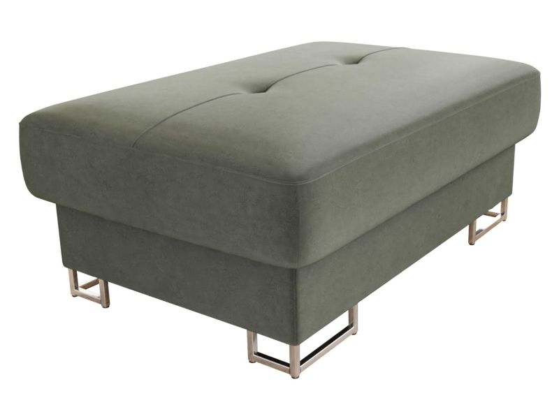 Pufa MIRJAN 24 Cotere aksamit platynowy szary 1 szt.