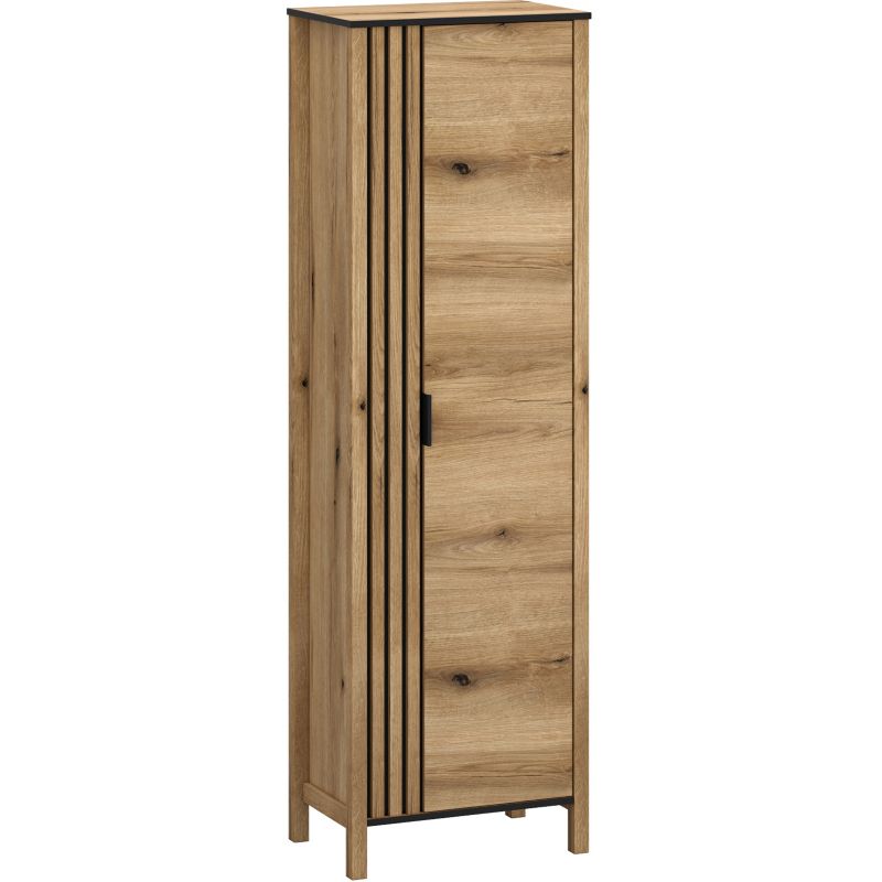 Regał Zamknięty VERVE Mebel Elite do Salonu 62 cm Dąb Evok Loft 1 szt