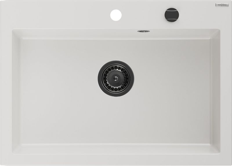 Zlewozmywak wpuszczany Mexen Elix biały 700x500 mm - 6526701005-20-B