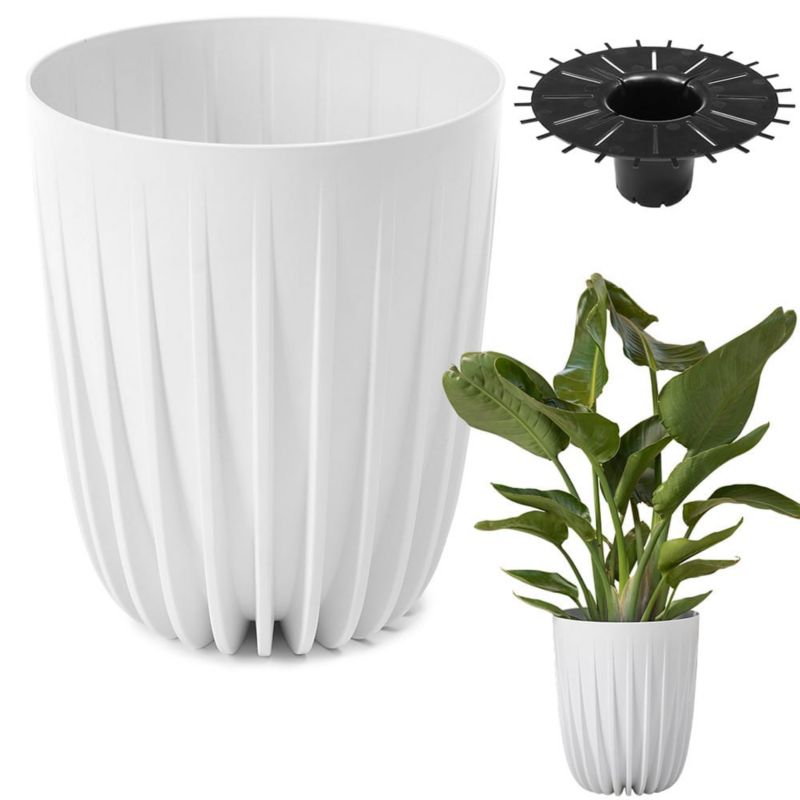 Doniczka Lamela MIRA donica 39cm biała 1 szt.