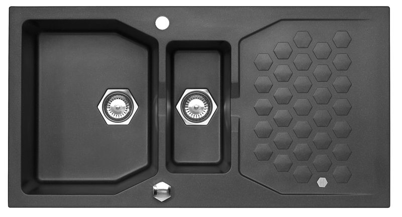 Zlewozmywak granitowy Alveus SENSUAL 70 kol. 05 twilight (98x52) 1,5-komorowy 1szt