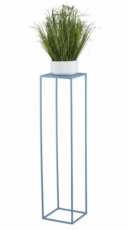 Kwietnik stojący Spring HowHomely Metalowy Błękitny 24x70 cm 1 szt.
