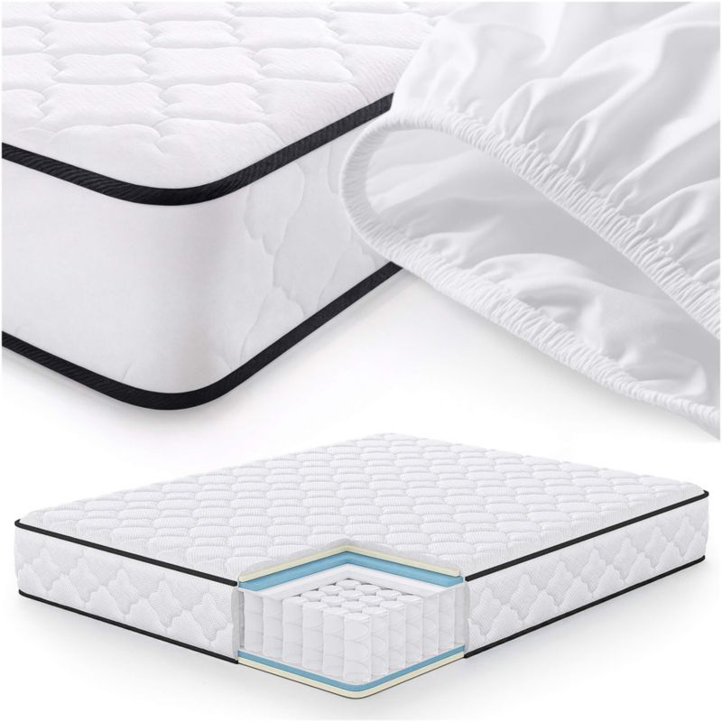 Materac sprężynowy z ochraniaczem AKORD 7-strefowy H3 160x200 cm 1 szt.