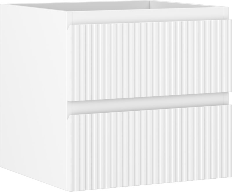 Szafka łazienkowa podumywalkowa Mexen Rivel biała mat 50x47 cm 2 szuflady 1 szt.