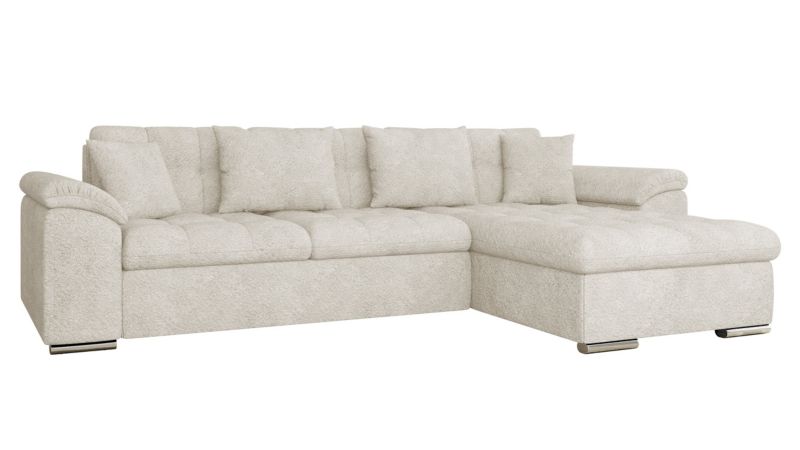 Narożnik z funkcją spania MIRJAN 24 Diana prawy szarobeżowy 1 szt.