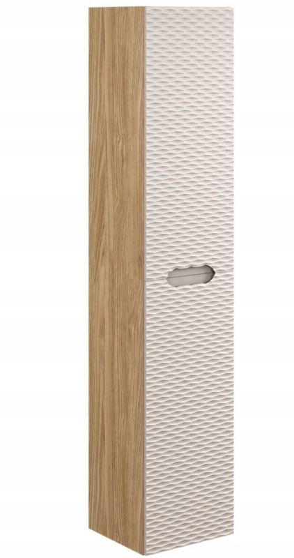 Szafka łazienkowa Furnidea 170 cm słupek wiszący beżowy dąb Ocean 2 drzwi 1 szt.