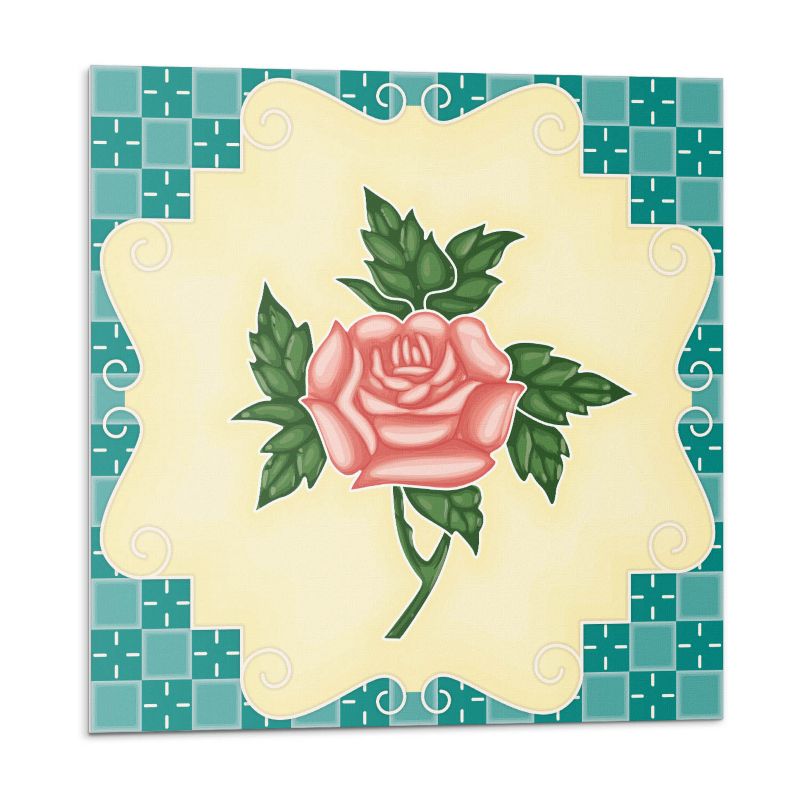 Kafelki samoprzylepne Wallfluent 20x20 cm Różana aranżacja kwiatów 20 szt.