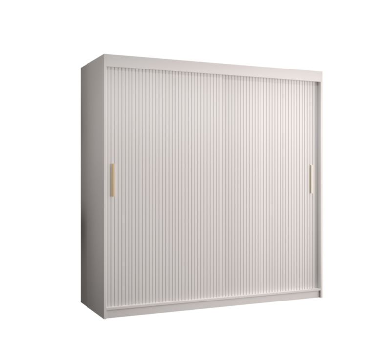 Szafa przesuwna Abiks RIFLO SLIM 1 180 biały mat + biały mat 1 szt.