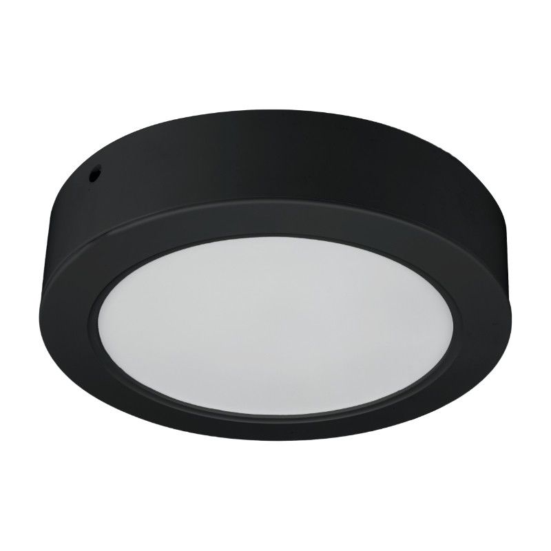 Plafon sufitowy nowoczesny DPM czarno-biały LED 18W 3000K-6000K 1900lm łazienkowy IP54 wym: 4 x 16,7 x 16,7 cm - 1 szt.