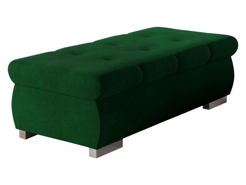 Pufa MIRJAN 24 Orkan Duża aksamit butelkowa zieleń 1 szt.