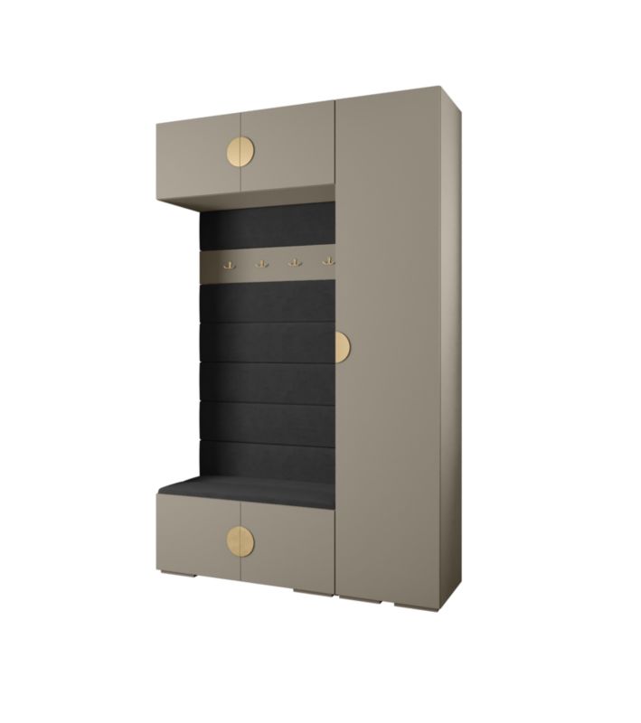 Garderoba do przedpokoju Abiks INOVA 4 Z19 kaszmir+złoty+manila18 1 szt.