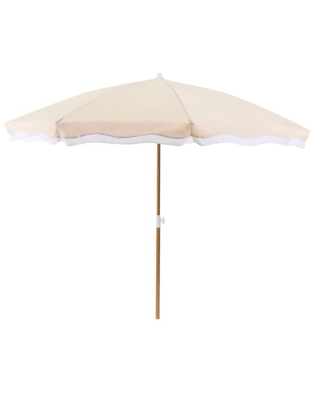 Parasol ogrodowy 232 cm Sestriere Beżowy 1 szt.