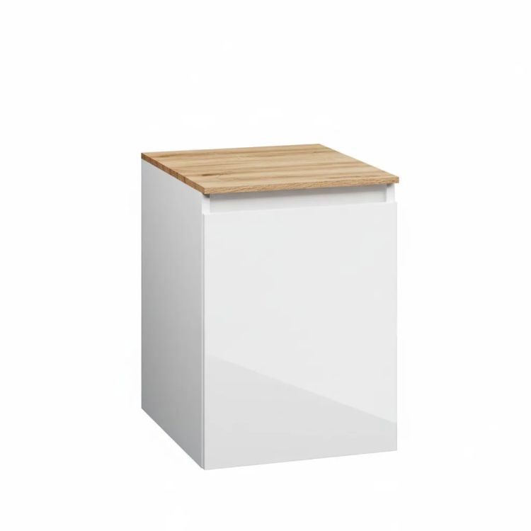 Szafka łazienkowa KROFAM ARCO 40 cm biały połysk niska 1 szt.