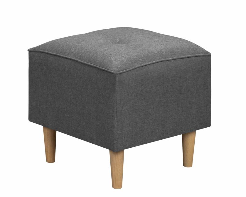 Pufa do siedzenia podnóżek skandynawski Bonni Denver Grafitowy 1 szt.