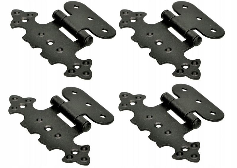 Zawias FEINZ Meblowy Ozdobny Asymetryczny Stal Retro 4 szt.