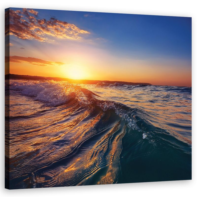 Obraz do salonu sypialni Feeby Zachód Słońca Morze 60x60 cm 1szt.