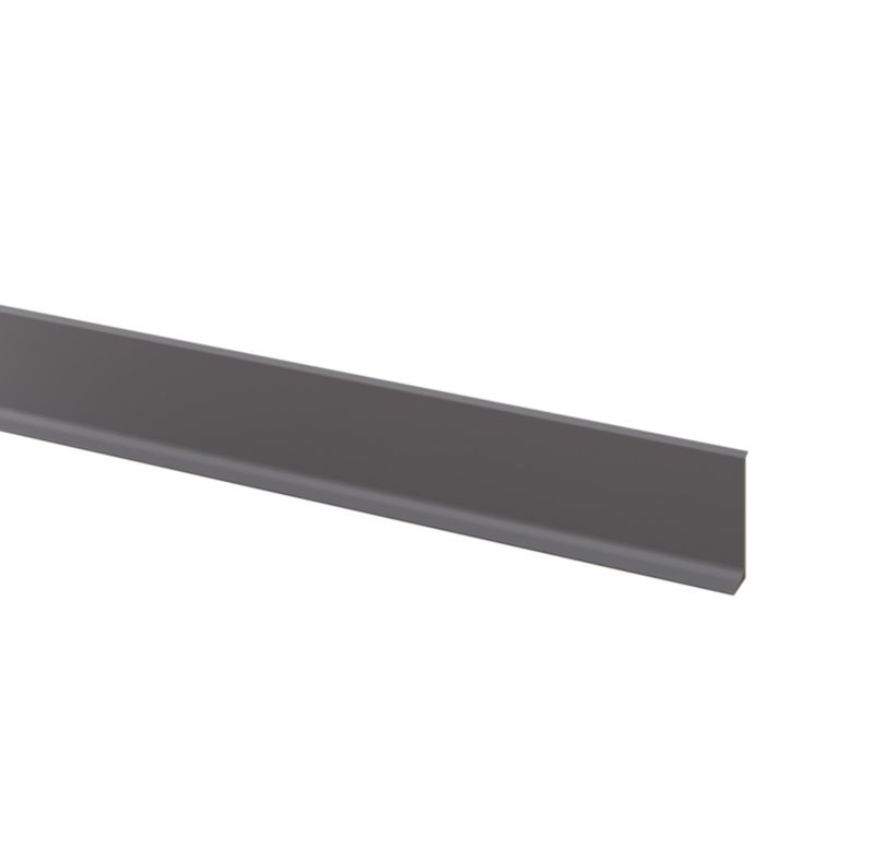 Listwa przypodłogowa aluminiowa 275cm LAMELE3D Grafit 2 szt