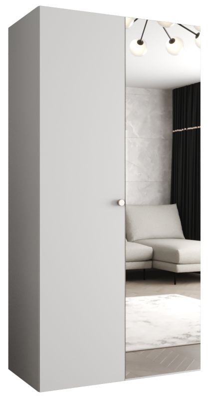 Szafa uchylna Abiks PARMA 2 100 wys. 202 cm Biały + u. Srebrny 1 szt