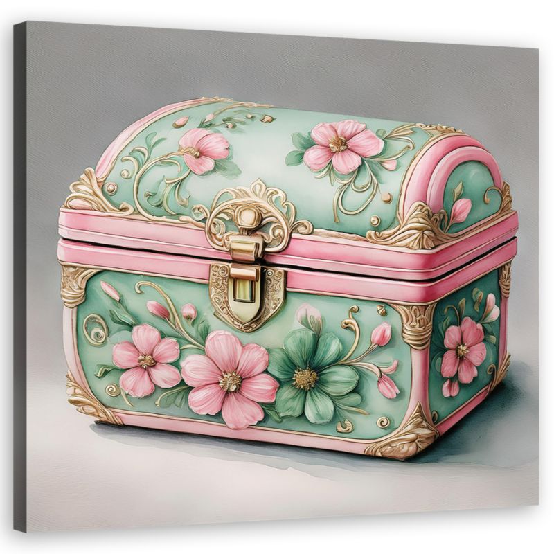 Obraz do salonu Feeby Skrzynia Retro Vintage 40x40 cm 1szt