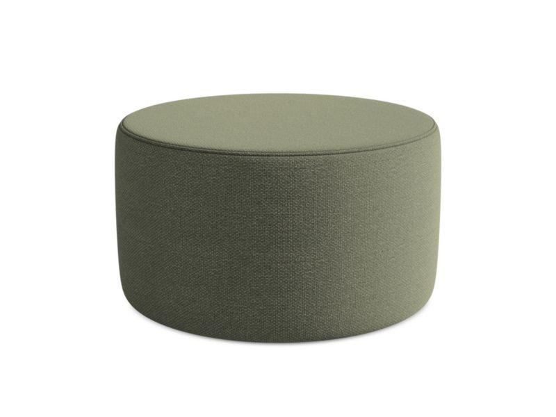 Pufa LaMiaSofa SALERNO z tkaniny bouclé 81x81 cm oliwkowy 1 szt.
