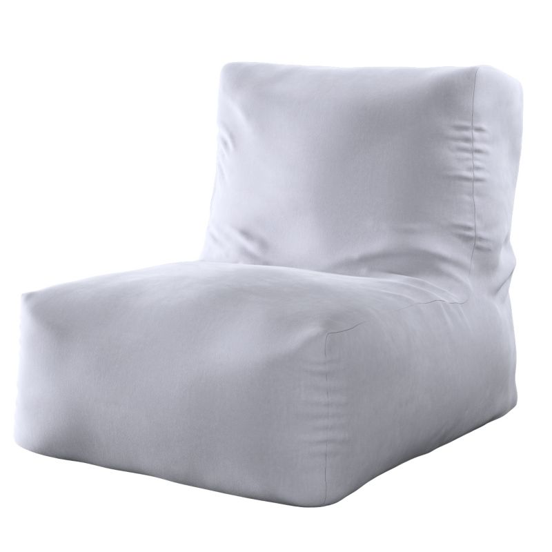 Pufa- fotel Dekoria 67 x 31 x 75 cm srebrzysty szary 1 szt.