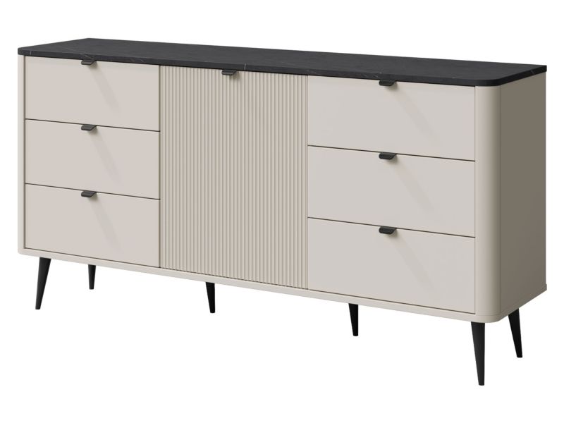 Komoda MIRJAN 24 Marly 9 kaszmir + szary kamień 1 szt.