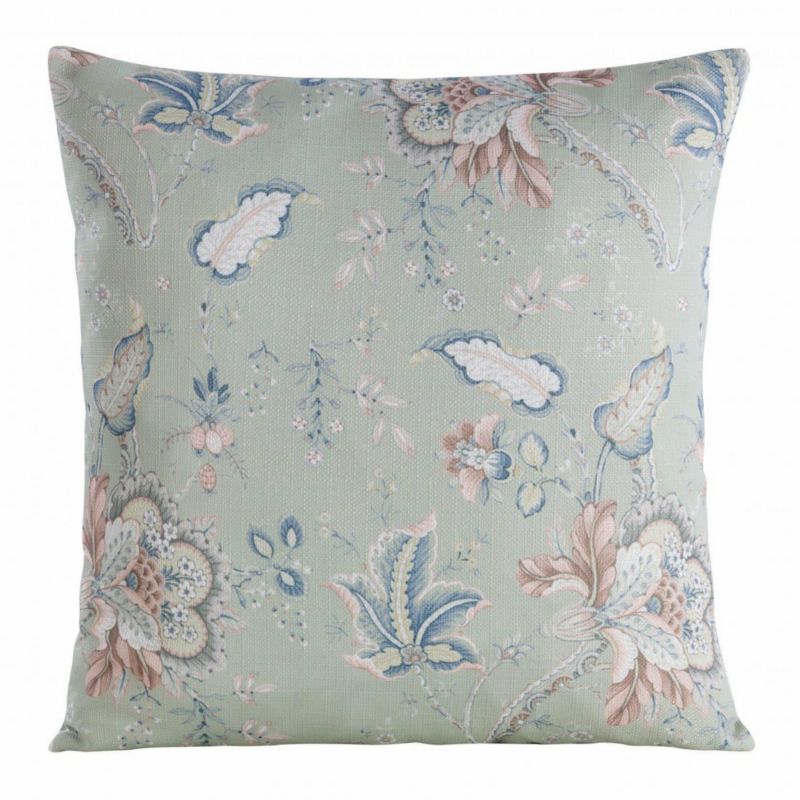 Poszewka Flore/5 Eurofirany dekoracyjna na poduszkę 45X45 cm Jasna Zieleń 1 szt.