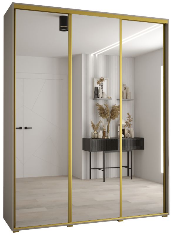 Szafa przesuwna Abiks 45 wysoka Dakota 2 190 kaszmir+kaszmir+złoty 1 szt