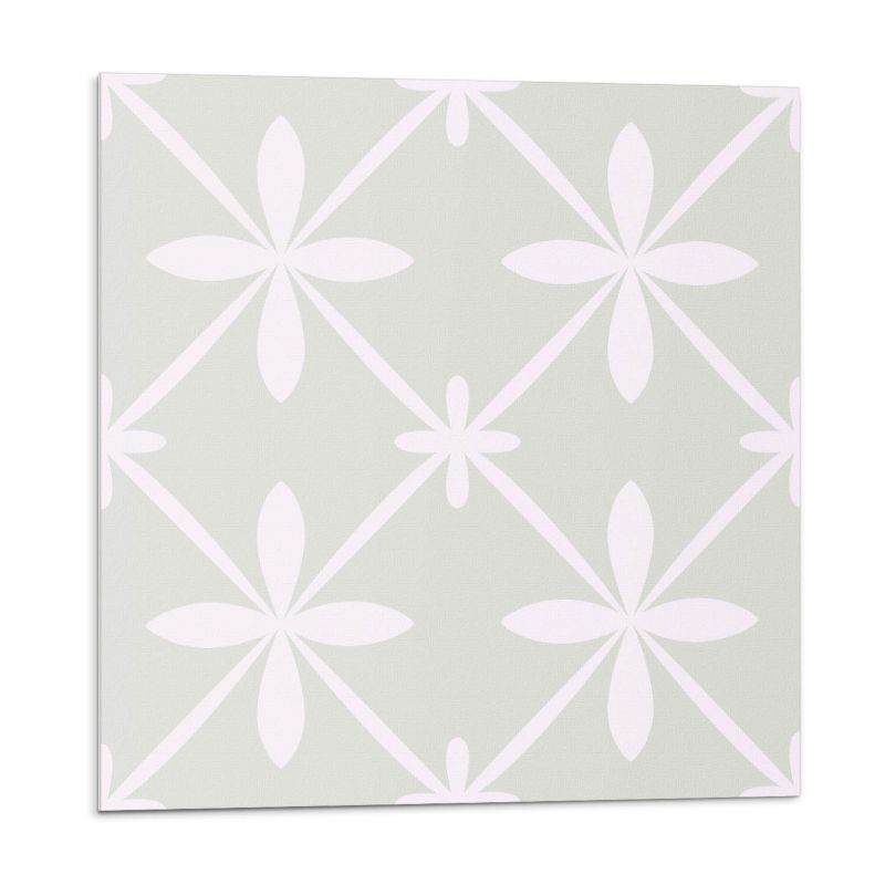 Kafelki samoprzylepne Wallfluent 50x50 cm Florystyczna siatka z kwiatami 4 szt.