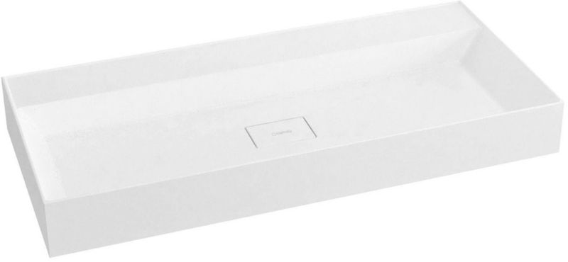 Umywalka ścienna Sapho Godiva 96x44 cm biała, prostokątna, kompozyt, 1 szt.