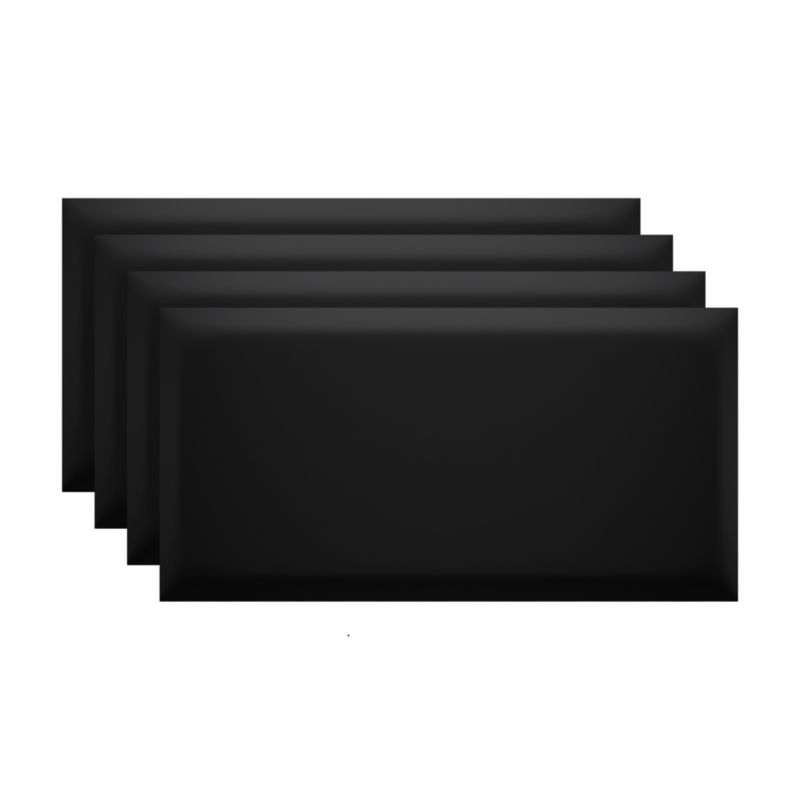 Panel ścienny tapicerowany Marbet Design SOFTLINE 60x30 cm RIVIERA100 czarny 4 szt.