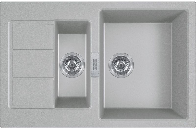 Zlewozmywak Franke Sirius 2.0 Tectonite szary 78x50 cm odwracalny 1,5 komory 1 szt.