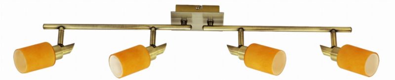 Lampa sufitowa Candellux Tukan patyna-pomarańczowa 4 x G9 x 40W wym: 86 x 8 cm - 1 szt.