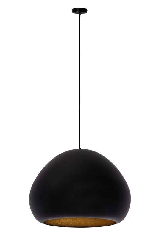 Lampa wisząca Sigma Lighting Lava 9556 czarno-złota nowoczesna 1xE27 x 1 szt.