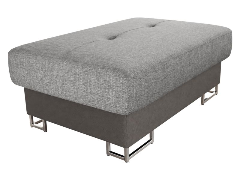 Pufa MIRJAN 24 Cotere ekoskóra mysi szary/szary 1 szt.