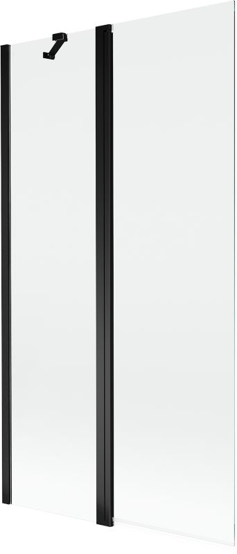 Parawan nawannowy Mexen Mist czarny transparent 100x150 2-skrzydłowy 1 szt