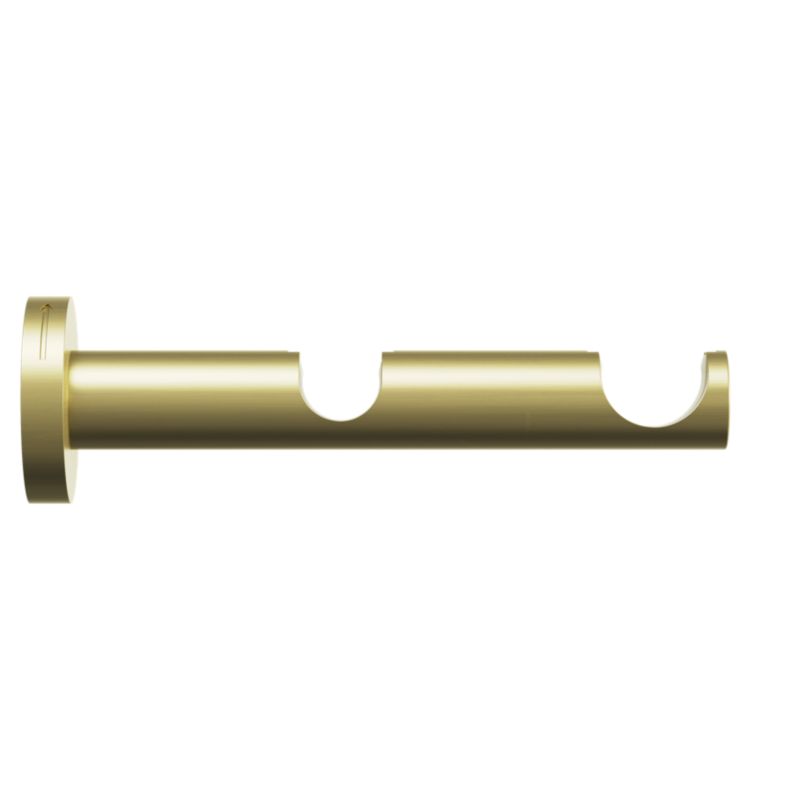 Wspornik ścienny podwójny Goodhome Elasa 19/19 mm złoty