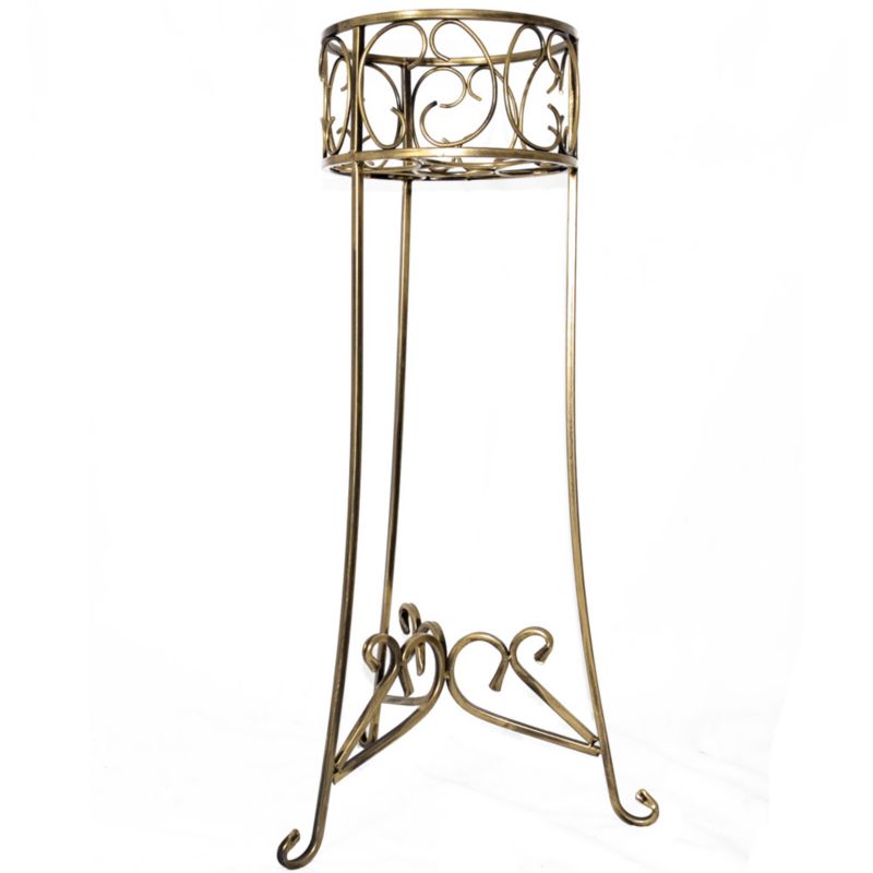 Kwietnik stojący Dąstal Metalowy Złoty 28x88 cm 1 szt.